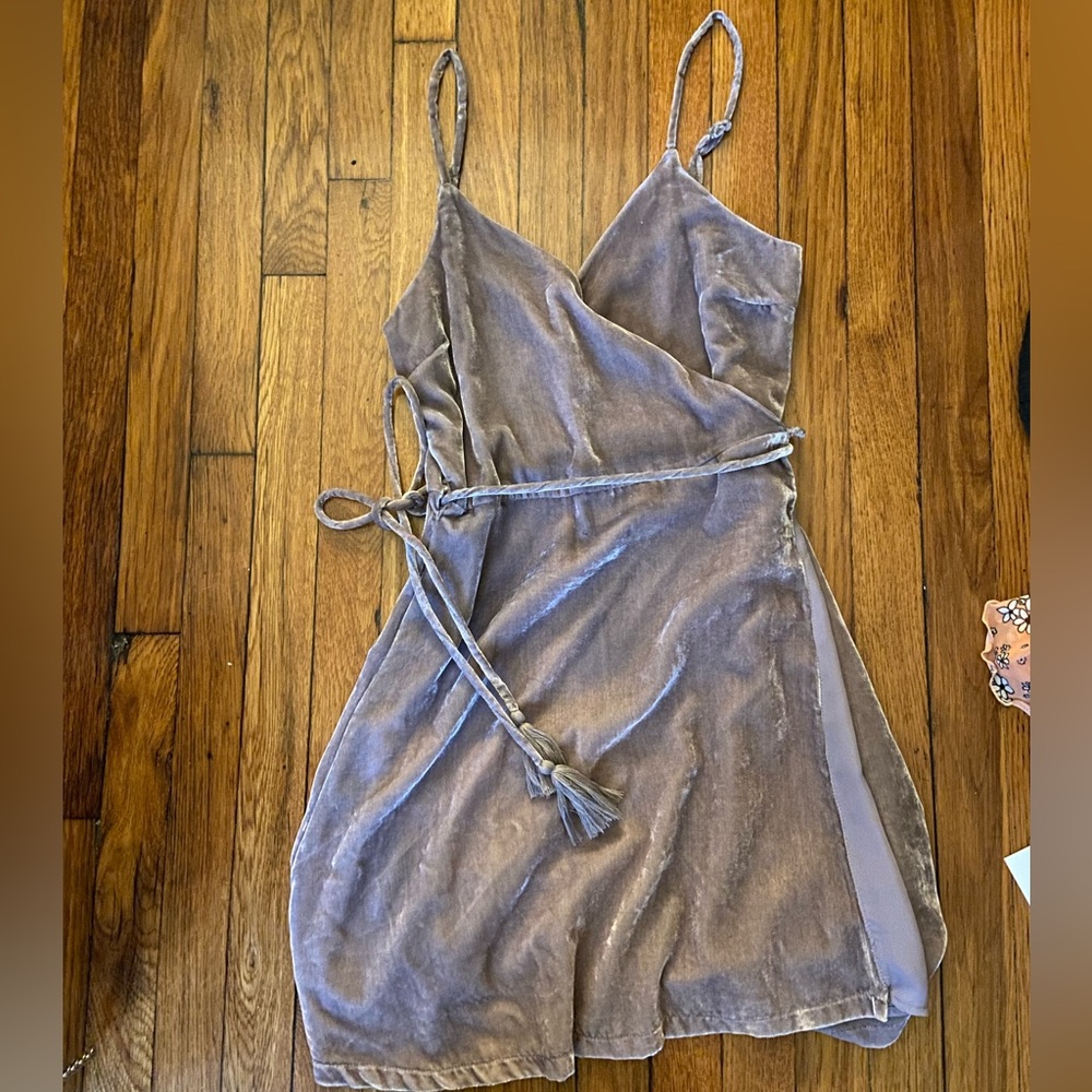 Velvet Wrap Dress